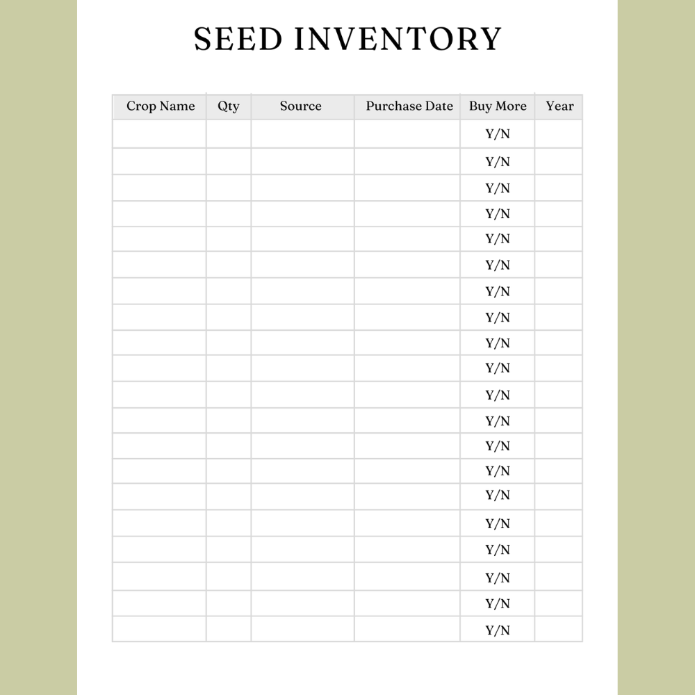 Printable Season Garden Planner - 40 Pages