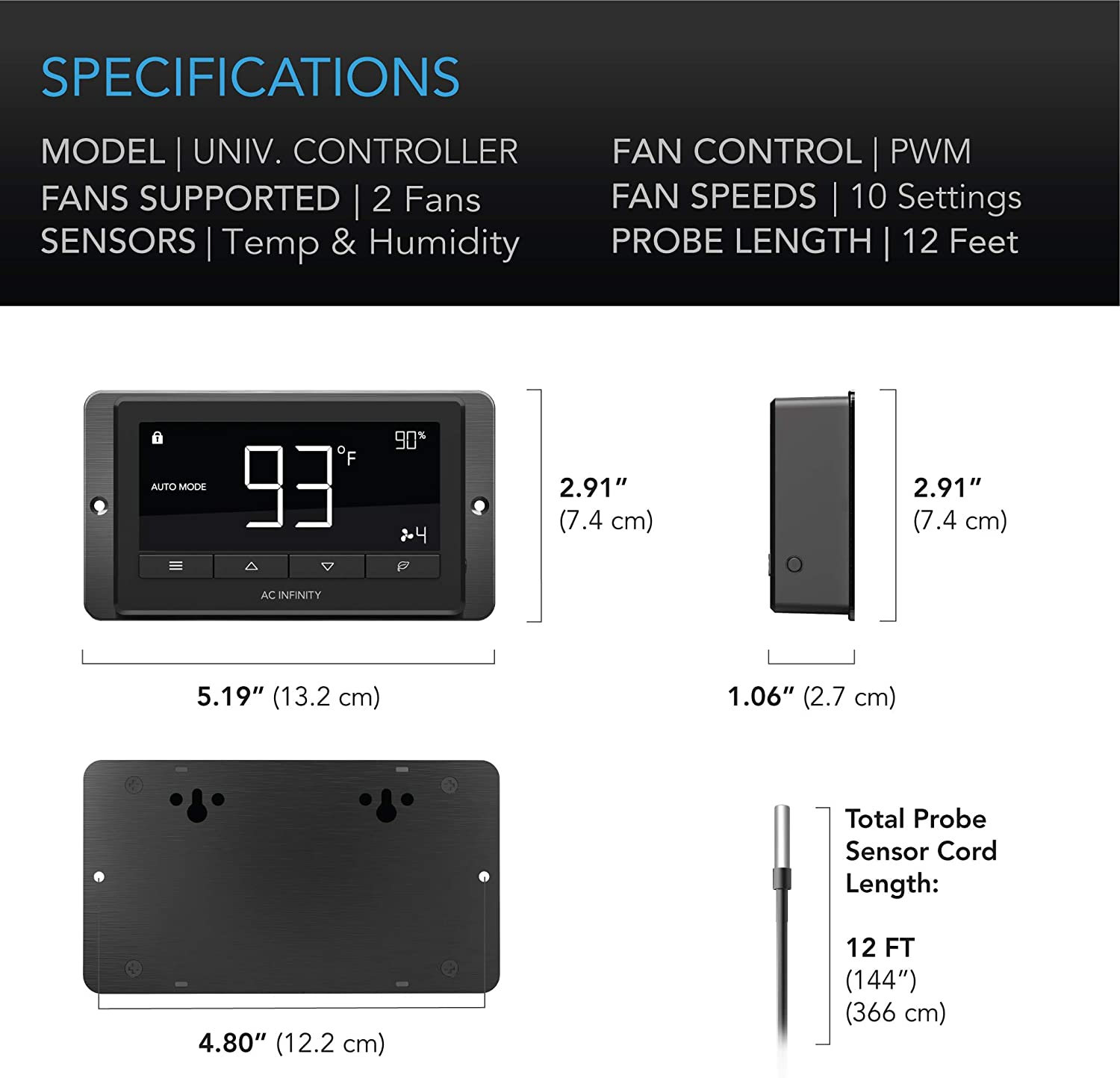 AC Infinity Inline Duct Fan Cloudline T4