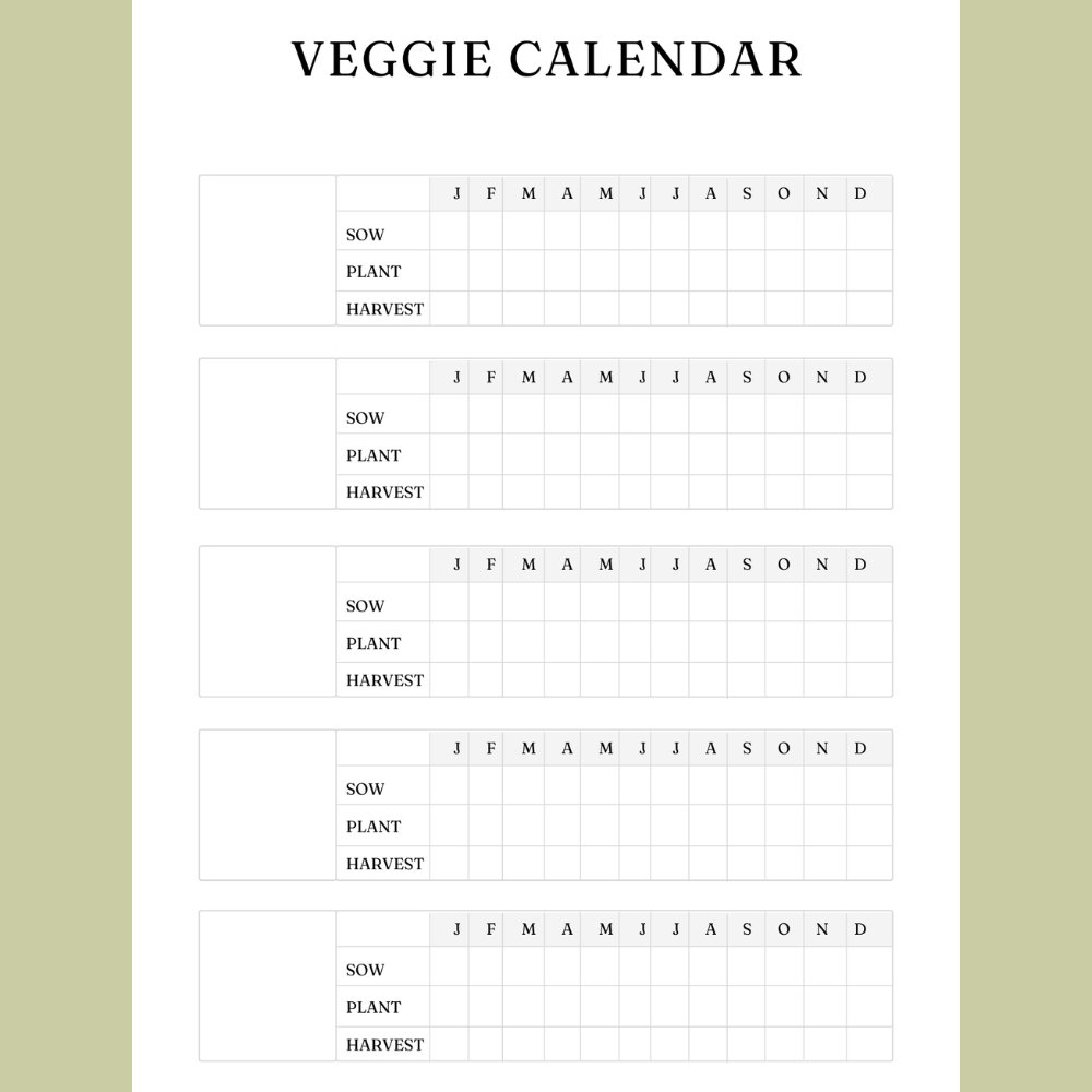 Printable Season Garden Planner - 40 Pages