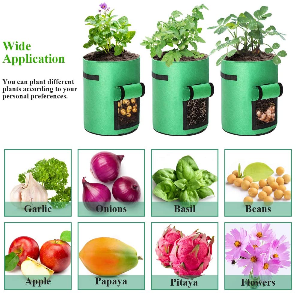 Vegetable Grow Bags Green